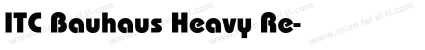 ITC Bauhaus Heavy Re字体转换